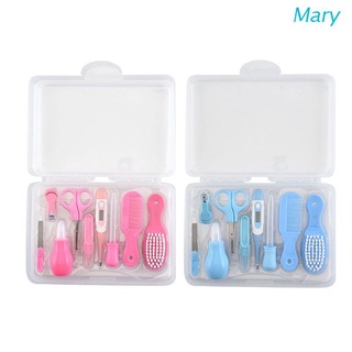Mary 9pcs/Set Baby Care Set Infant Grooming Kit Newborn Combing Care Safety Cutter Nail Care Set Nursery Baby Healthcare Kit