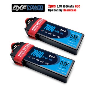 DXF GTFDR 7.4V 2S Lipo Battery 5200mah 6500mah 7000mah 50C 100C 60C 120C with Deans/T Plug for 1/10