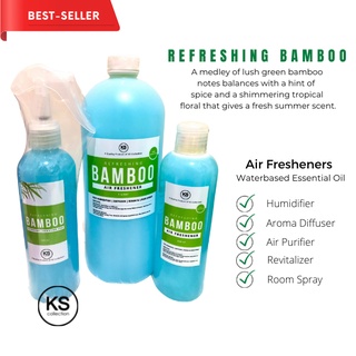 1L Fresh Bamboo Premium Water Based Essential Oil Air Freshener (Refreshing Scent)