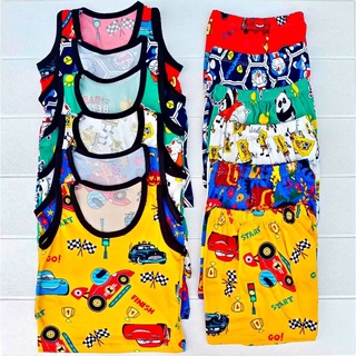 [COD] Terno for Kids Boys Toddler Baby Infant 0 to 1 y/o Sando Shorts Pambahay (ASSORTED)