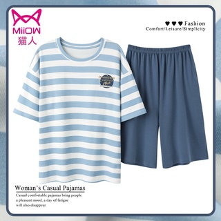 Men's Pajamas Summer Short Sleeve Shorts Thin Breathable Home Clothes