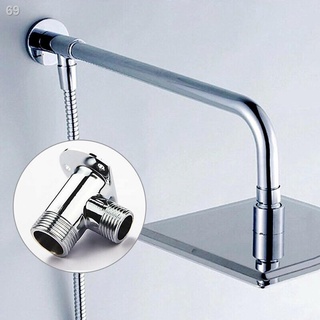 ¤﹍♈Rain Shower Elbow Shower Head Wall Arm Mounted Tube Into Wall Pipe
