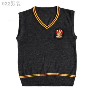 ◑❈✔Harry Potter Vest V-Neck Knit Vest V-Neck Sleeveless Sweater