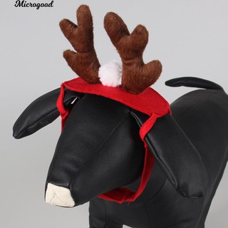 ✨🎄Xmas Costume Pet Dog Cat Christmas Elk Deer Antlers Hat Cap Cute Headwear (1)