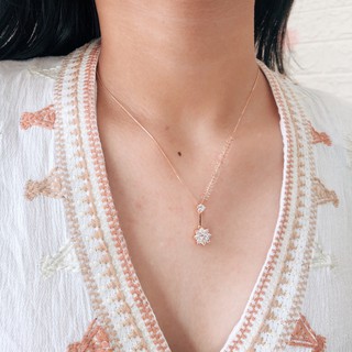 Drop floral Necklace|Twinklesidejewelry