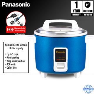 [ONHAND] Panasonic 1.0L Automatic Rice Cooker Multi-Cooking SR-Y10G-A (Blue)