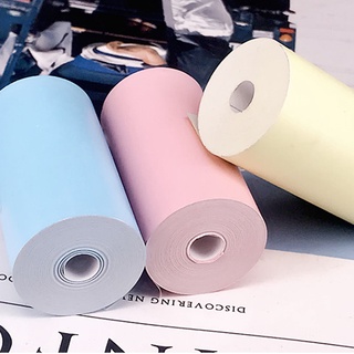 4 Colors Printable Sticker Paper Roll Self-adhesive Thermal Paper Peripage A6 Thermal Printer Papera