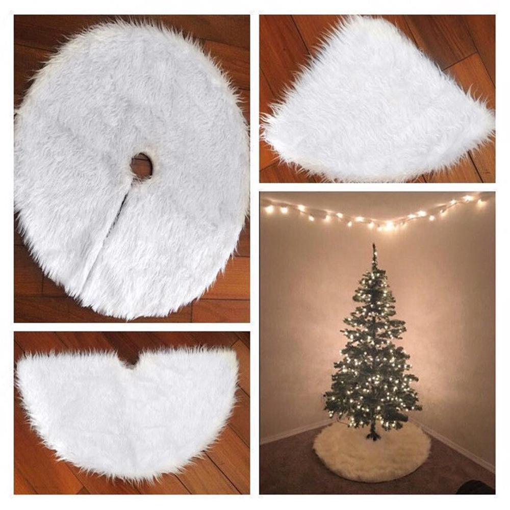 Cotton Christmas Tree Skirt Base Floor Mat Cover Xmas