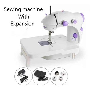 Mini Sewing Machine WITH FREE Mini Table Extension Board (White)