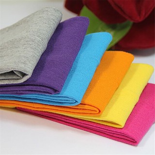 Women Candy Color Elastic Headband Hair Band Absorb Cotton Yoga Sweat