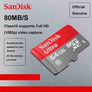 Hot Sell Original SanDisk 64g Micro sd card high speed class10 memory card 80MB/s microsd UHS-I Card cartao de memoria In Stock (5)