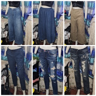 Preloved and Ukay ukay skinny jeans, straight cut jeans and trouser jeans