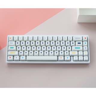 [Keycaps] Origin Dot Mechanical keyboard keycaps cherry profile PBT keycaps 120 keys support 61/64/68/75/84/87/96/98/104/108 profile keyboard (1)