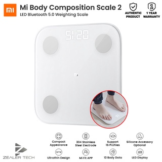 Xiaomi Mi Body Composition Scale 2 LED Display Smart Weighing Scale Bluetooth 5.0 with G-Type Sensor