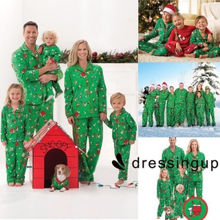 Christmas Family Matching Deer Pajamas Adult Women Kids