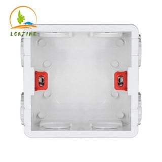 LONTIME New Wall Switch Back Box Fireproof Wall Socket Cassette 86mm*86mm*50mm 86 Type Wall Plate Stable Plastic Mounting Box/Multicolor