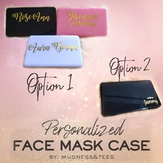 PORTABLE FACE MASK STORAGE CASE (PERSONALIZED / CUSTOMIZED) DUSK PROOF CARRY BOX MASKS CONTAINER