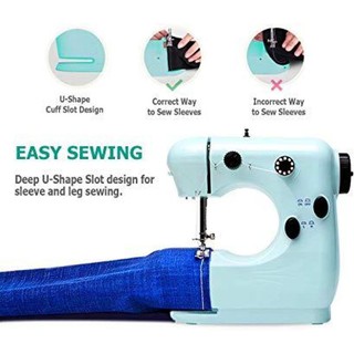 【Free Shipping】Mini Handheld Sewing Machine Portable Electric Sewer Automatic And Pedal Double Selec