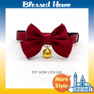 「Blessed Home」Cat Bow Collar Wedding Collar Pet Dog Kitten Puppy Scarf Christmas Costume Christmas Clothes Cute Pet Accessories