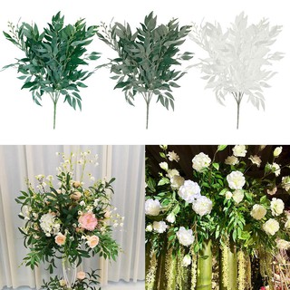 WX_1Pc Artificial Willow Foliage Leaf Home Garden Stage Wedding Party DIY Decor