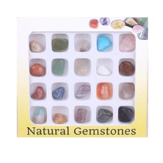 Set Of 20 Healing Crystal Natural Gemstone Polished Chakra Stone Collection Kits