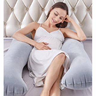 ♈✣✐80X140CM Bantal Pregnant U Shape Pillow Air Inflatable Travel Pillow Maternity Belt Character Pre