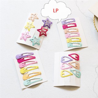 LP♥6pcs/Set Cute Candy Girl Hairpin Snap Hair Clips Accessories (1)