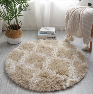 Super Soft Round Carpet Living Room Anti Slip Mat Shaggy Fluffy Area Rug Home Decoration (6)