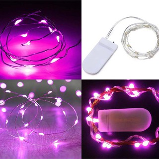 1M 10 LED Battery Operated Christmas Lights Fairy Light String Party Wedding Decor CBL10 Pink COD