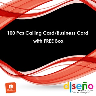 100pcs Laminated Calling Card/Business Card with FREE Box