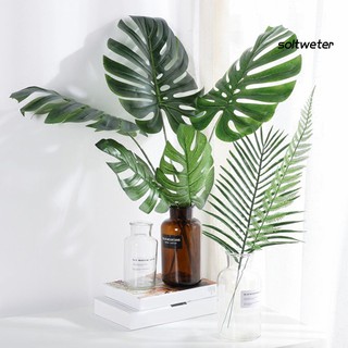 [ST]1Pc Nordic Style Fake Monstera Leaf Plant Home Office Decoration Photo Prop (1)