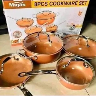 Original Migas 8pcs Non Stick Ceramic Cookware Set