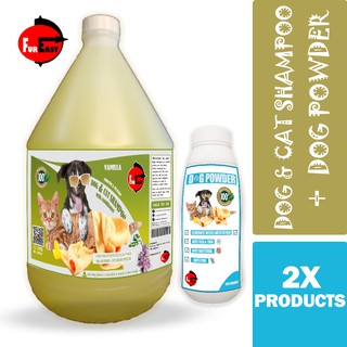 Dog & Cat Shampoo with Dog Powder (Vanilla scent)