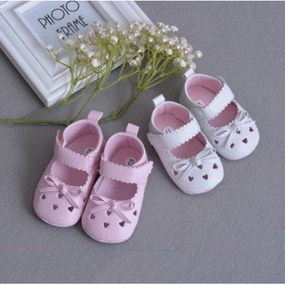 Summer Shoes Baby Girls Princess PU Leather Bowknot Heart Hollow-out shoes