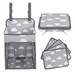 [SG] Diaper Stacker Nursery Organizer - Hanging Diaper Caddy For Infant Newborn Baby Essentials (Gre
