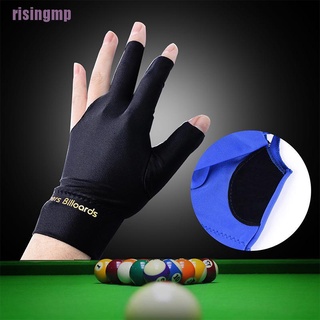 risingmp—+Spandex Snooker Billiard Cue Glove Pool Left Hand Open Three Finger Accessory
