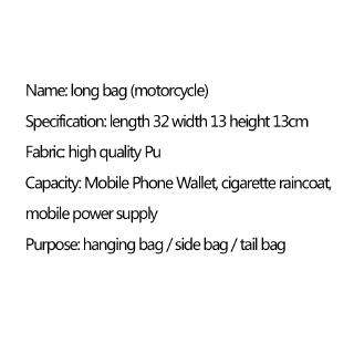 Universal PU Leather Waterproof Motorcycle Bag Big Capacity Front Hanging Bag Side Tool Bag Toolkit (7)
