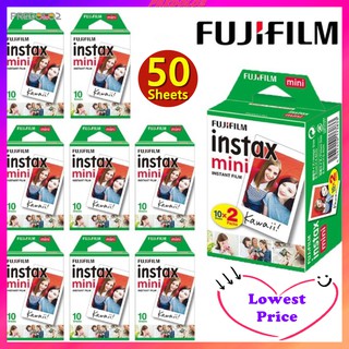 10-50 Sheets Fujifilm Instax Mini Film White Sheets For FUJI Instant Photo Camera Mini 9 Mini 7s/8/25/90/9 (1)