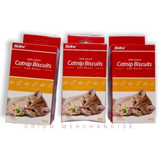 Bioline Catnip Biscuits 80g Cat Treats