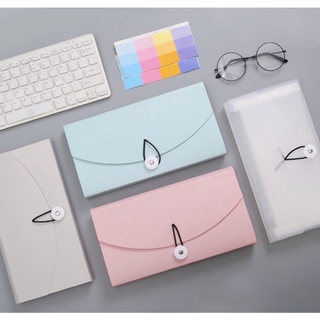 A4 Pastel Color Series Multi-function Expanding File Pocket envelope