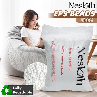 Hot! Nesloth 500g EPS Beads Bean Bag Filling Refill Filler Lounge Polystyrene