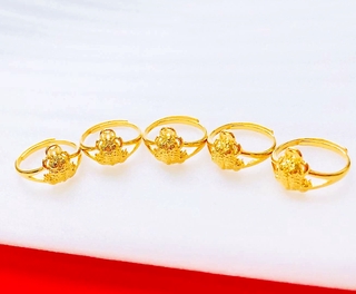 Tyaa Jewelry 24k plated Frog Lucky Ring Adjustable Bangkok Ring