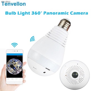 ☒V380 LED Bulb Light WIFI Spy Camera Security Camera