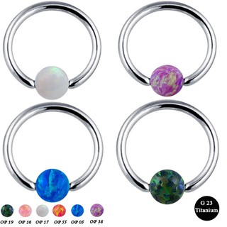 1 Pc Opal Cartilage Earring Helix Hoop Tragus Jewelry Tiny Nose Piercing Ring