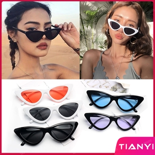 Shades Sunglasses for Women Eyeglasses Fashion Eyewear with Retro Style Hip-hop Small Cat Eye (1)