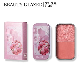 BEAUTY GLAZED Make up 2 Color Pearl Glitter Eye Shadow Palette Table Natural Eyeshadow Makeup Cosmetics