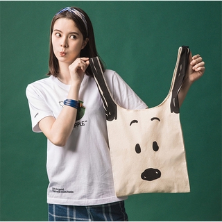 Snoopy Shopping Bag Shoulder Bag Cartoon Tote SNOOPY Environmental Protection Bag Cute Canvas Bag Ne