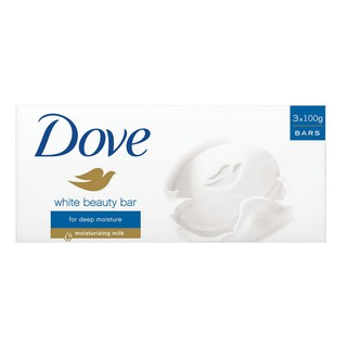 Dove White Beauty Bar Bath Soap 3s 100g