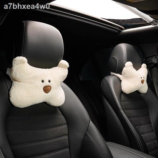 ✟Automotive Headrest Neck Pillow Car Seat Waist Support Cushion Women's Cute Cartoon for Car Interio