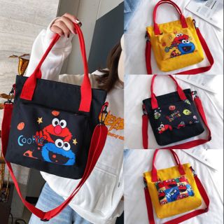 YQY Korean Version of the Wild Sesame Street Shoulder Sling bag handbag